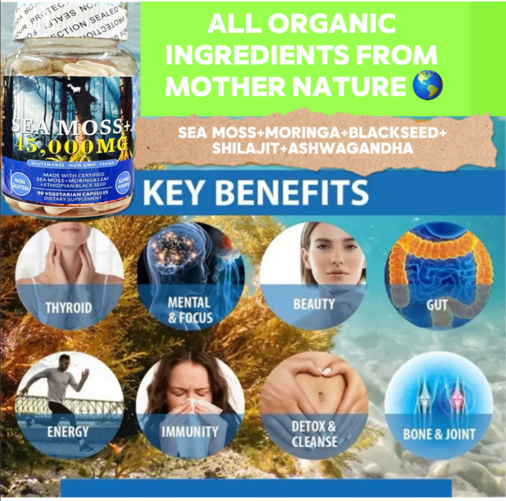 Sea Moss Plus (Spelling Misprint = Bargain - Buy 1 get 2 FREE)