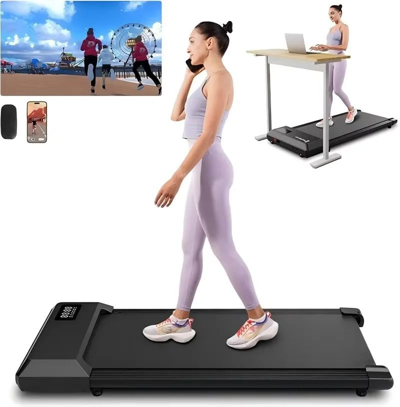 Superun 2-in-1 Home/Office 2.5 HP Walking Stepper, with APP & Remote Control
