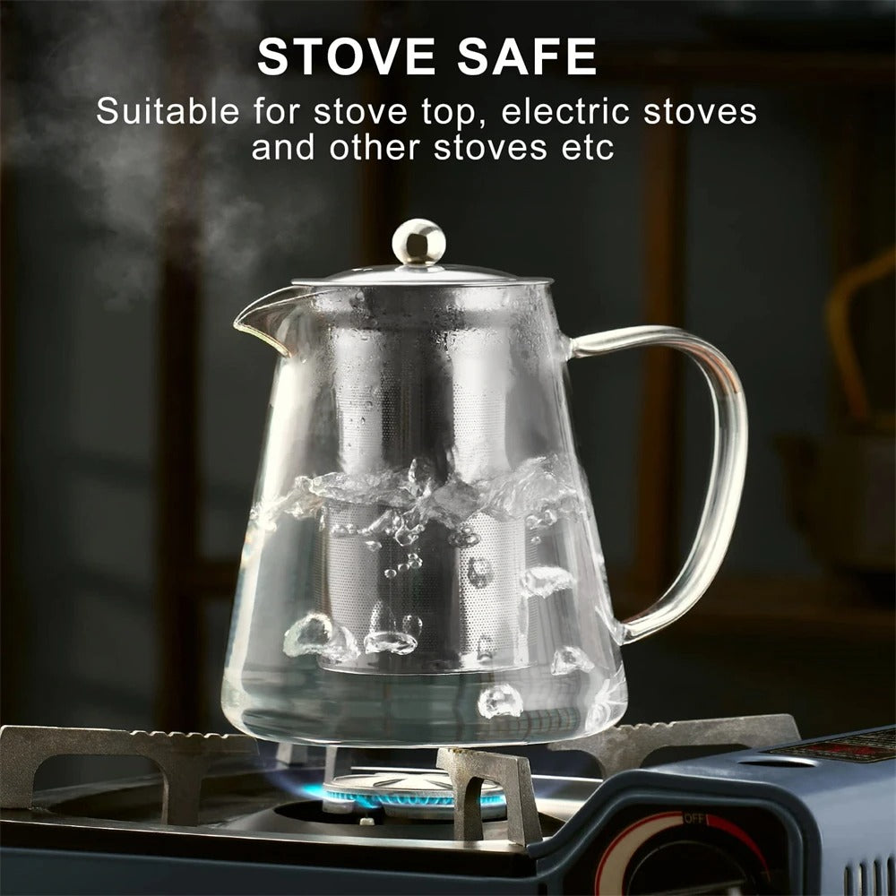 Glass Tea Kettle - Stove Top Safe