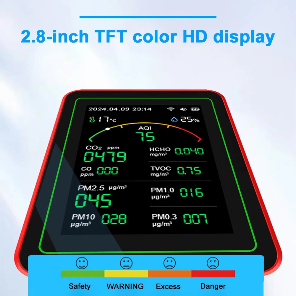 15-in-1 HD Air Quality Meter