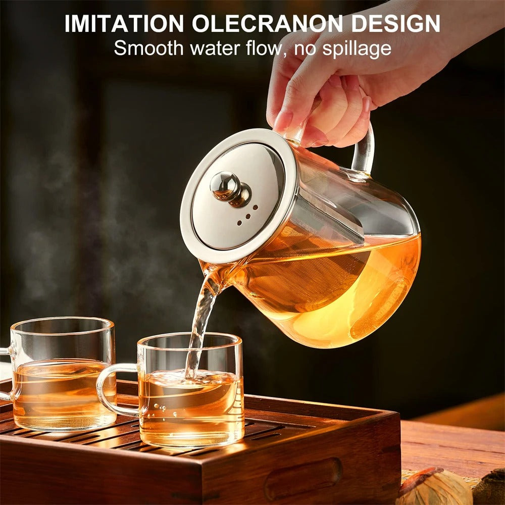 Glass Tea Kettle - Stove Top Safe