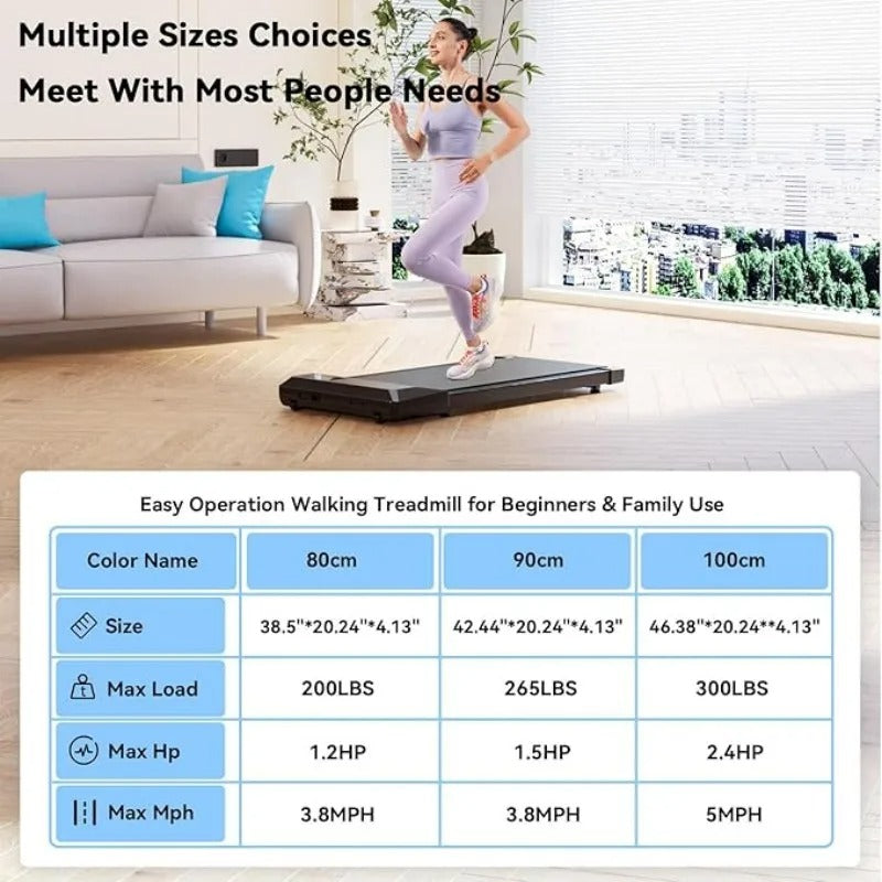Superun 2-in-1 Home/Office 2.5 HP Walking Stepper, with APP & Remote Control